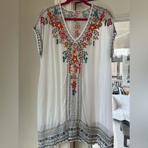 Johnny Was XL mini dress cover up